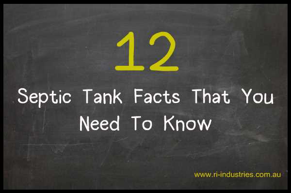 12 Septic Tank Facts