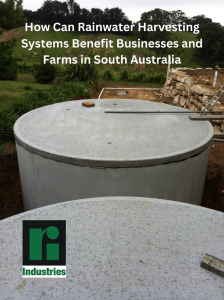 Image shows Ri-Industries concrete Rainwater tanks